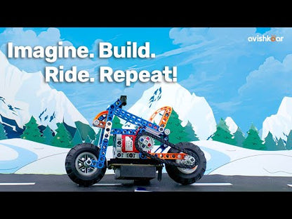 Avishkaar MEX Build-a-Bike Kit | 4-in-1 DIY STEM Bike & Car Kit | Ages 8+