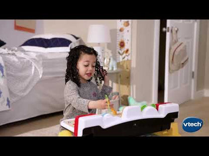VTech Explore & Write Deluxe Activity Desk Interactive Learning Table with Stool & Stylus | Educational Toy for Kids