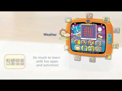 VTech Light-Up Baby Touch Tablet | Interactive Learning Tablet with Lights, Sounds, Music, Letters, Numbers & Pretend Apps | Orange