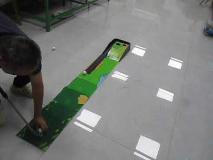 Innov8 Electronic Golf Putting Mat, Sound & LED Scoring Hole, Adjustable Putter, Kids 5+