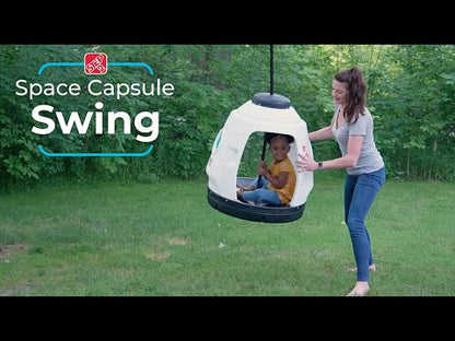 Step2 Space Capsule Swing – Rocketship Outdoor/Indoor Swing for Kids Aged 3–7, 2-Seater