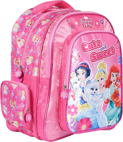 Disney Princess Cute & Sweet Pink Soft Bag 41 cm School Bag (Pink, 16 inch)