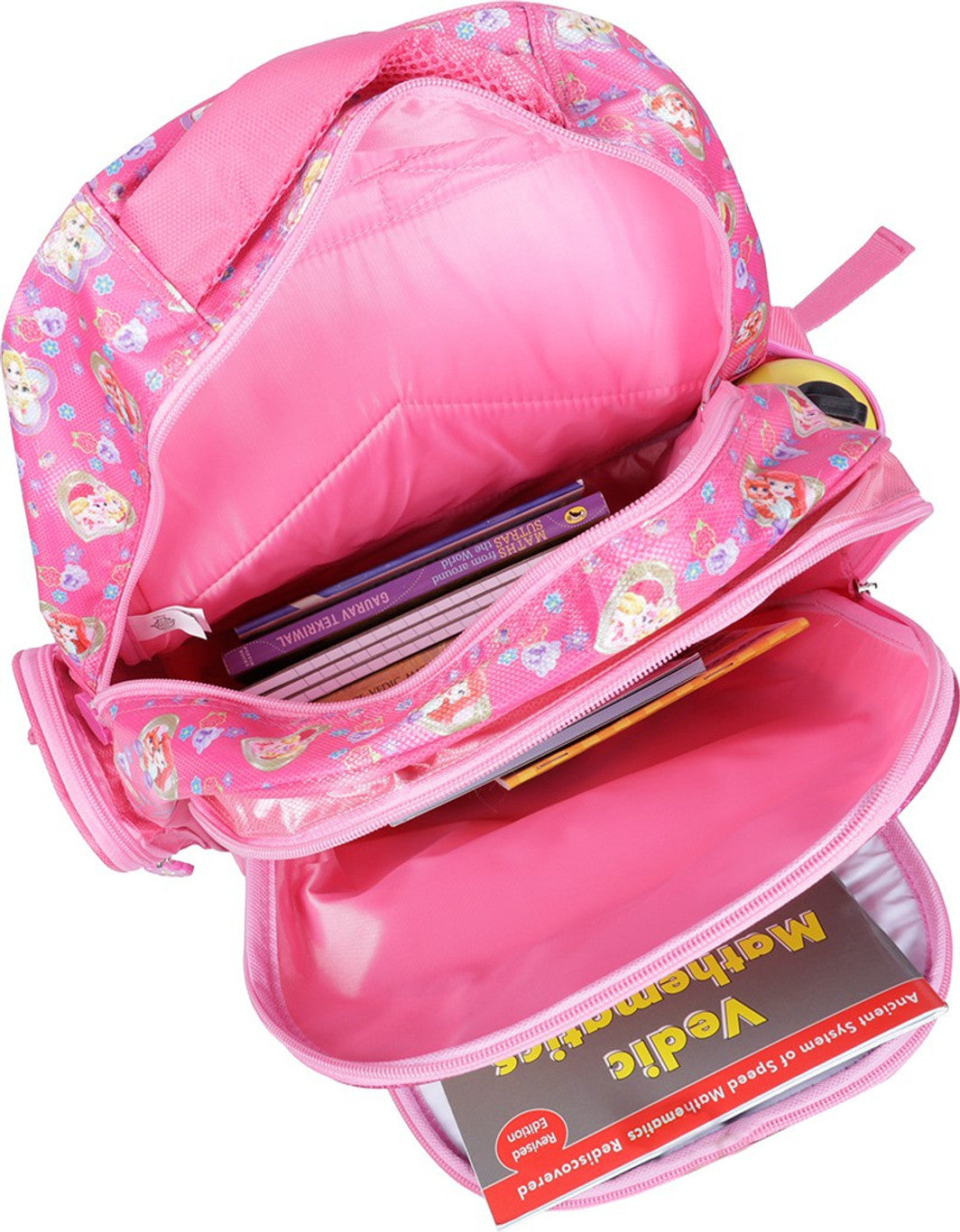 Disney Princess Cute & Sweet Pink Soft Bag 41 cm School Bag (Pink, 16 inch)
