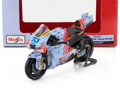 Moto Team Gresini Racing MotoGP #73 – 1:18 Scale Model (2024, Light Blue) - Jaiman Toys