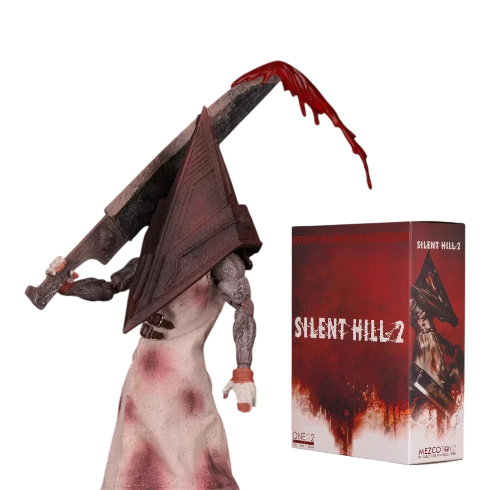 Silent Hill 2 Red Pyramid Thing (Pyramid Head) Action Figure – Highly Detailed Horror Game Collectible | Poseable Display Figure with Accessories