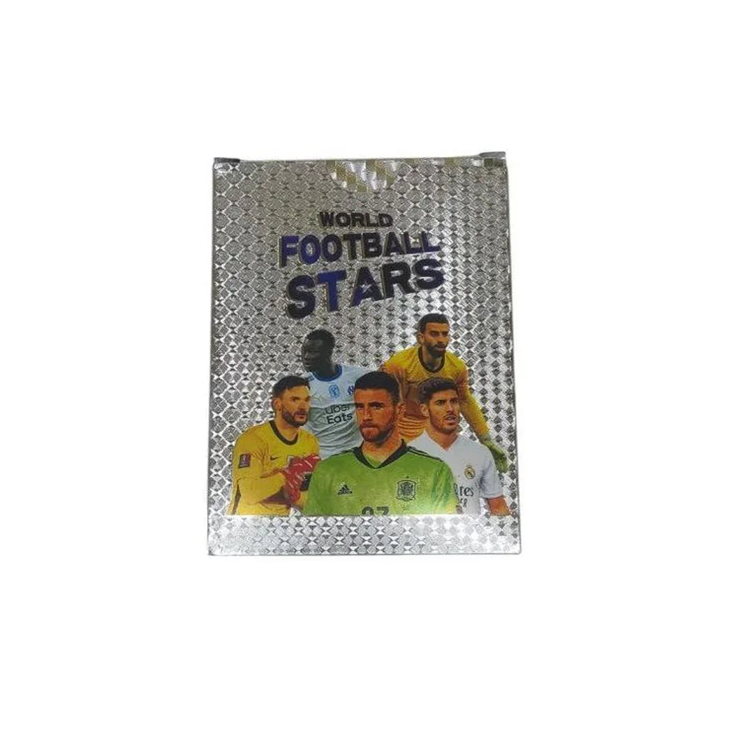 Football Super Stars Card Set – 55PCS Silvery Football Star Cards | English Limited Edition Collector’s League Cards Gift for Kids & Fans - 1 Piece - Jaiman Toys