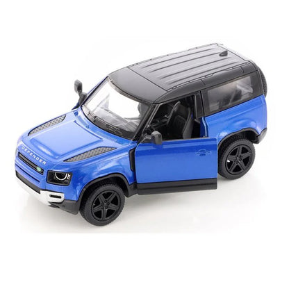 KiNSMART KT5428W Land Rover Defender 90 – 1:36 Scale Die-Cast Model Toy Car - Blue - Jaiman Toys
