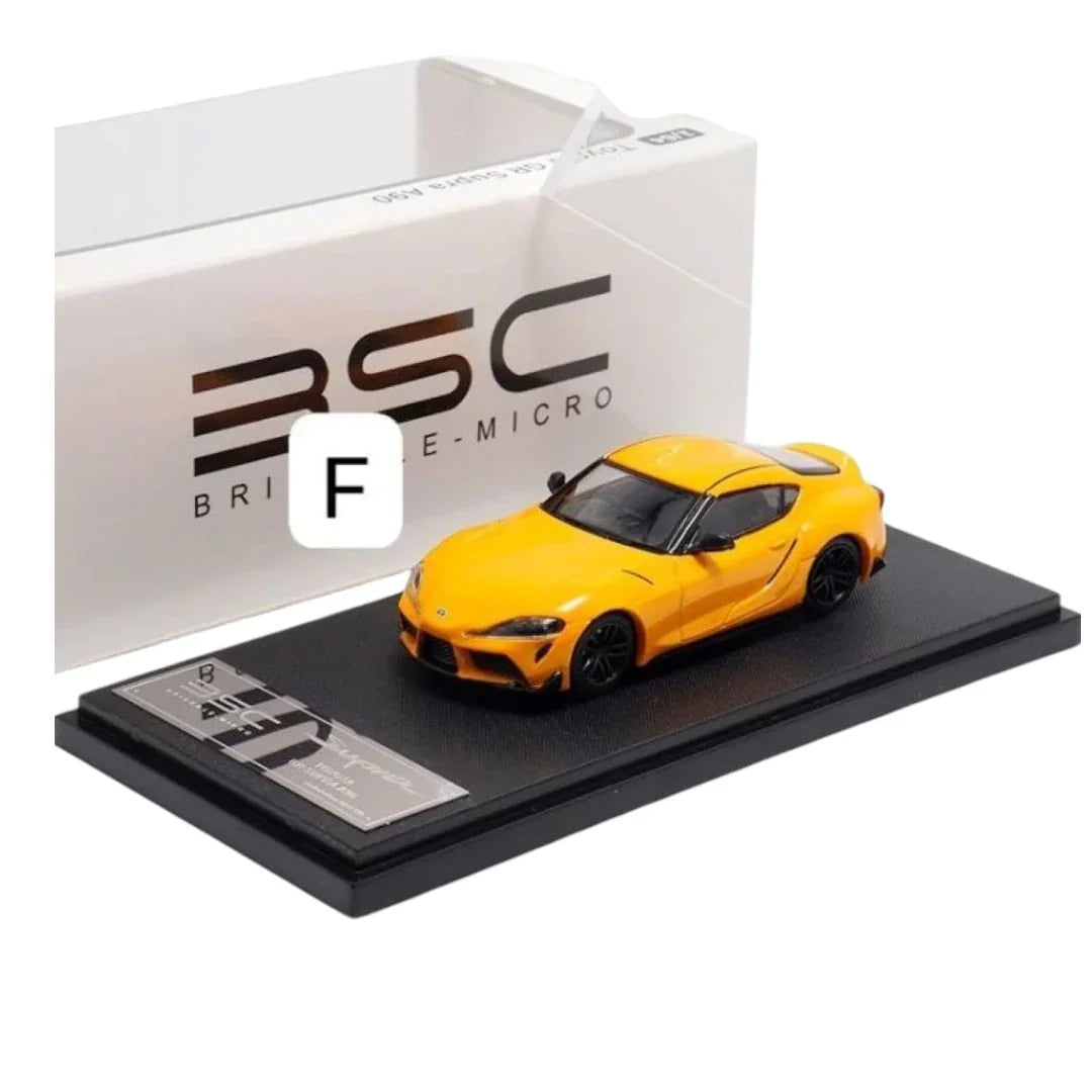 BSC 1:64 Scale Toyota GR Supra A90 Yellow Diecast Cat Model - Jaiman Toys