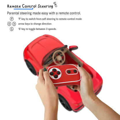 EMotorad Formula Fun BENTLEY BACALAR Toy Car – Red Remote Control Car for Kids 3Y+