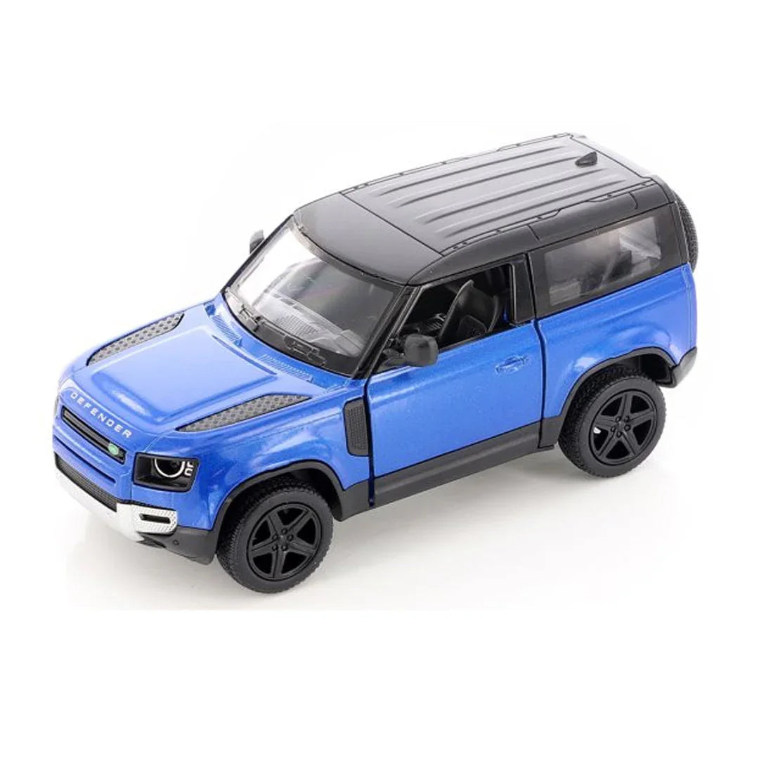 KiNSMART KT5428W Land Rover Defender 90 – 1:36 Scale Die-Cast Model Toy Car - Blue - Jaiman Toys