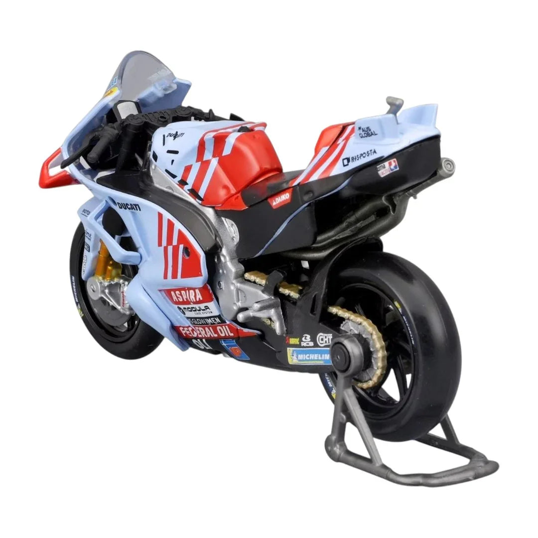 Moto Team Gresini Racing MotoGP #73 – 1:18 Scale Model (2024, Light Blue) - Jaiman Toys