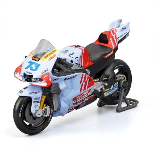 Moto Team Gresini Racing MotoGP #73 – 1:18 Scale Model (2024, Light Blue) - Jaiman Toys