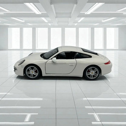 Rastar 1:24 Porsche 911 Carrera S Diecast Model – White | Openable Doors, Premium Collectible Car (56200) - Jaiman Toys