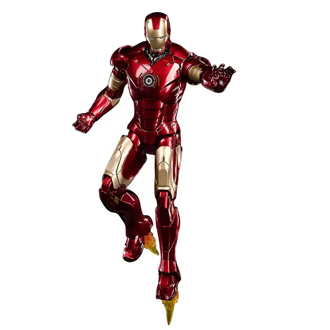 Iron Man Mark 3 with Hall of Armor 6-Inch – Hologram Light-Up Display Case | ZD Toys Collector Edition