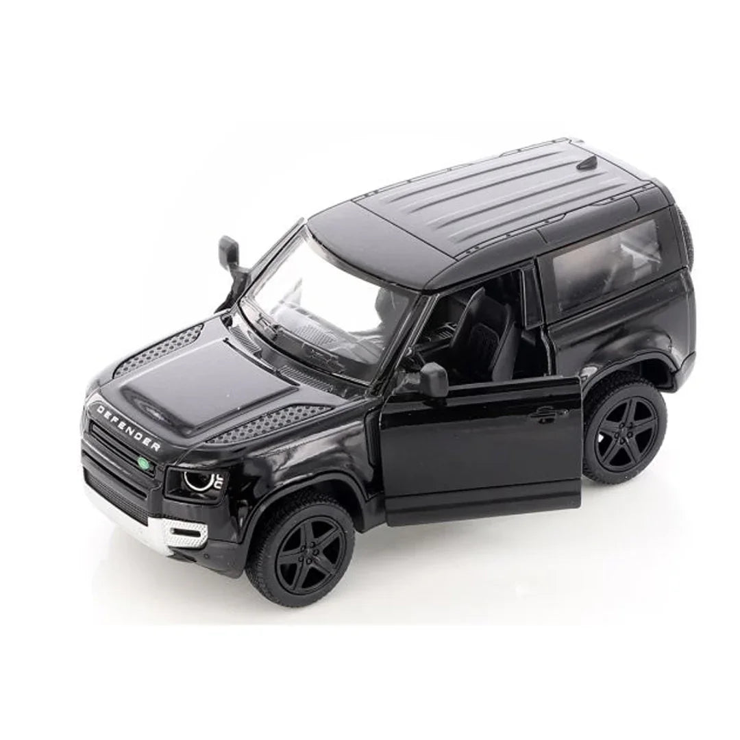 KiNSMART KT5428W Land Rover Defender 90 – 1:36 Scale Die-Cast Model Toy Car - Black - Jaiman Toys