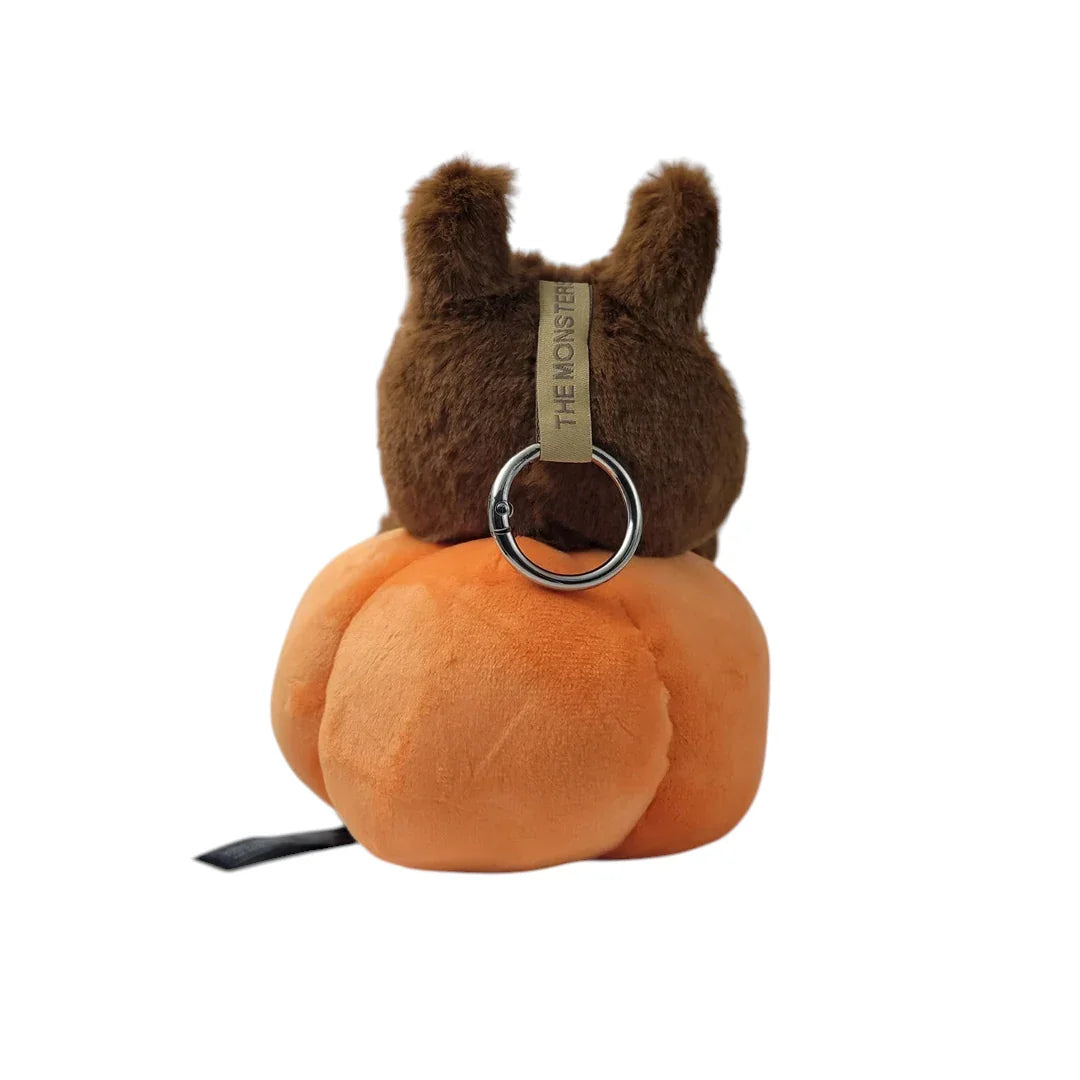 LABUBU Happy Halloween Party – Sitting Pumpkin Vinyl Plush Pendant - Jaiman Toys