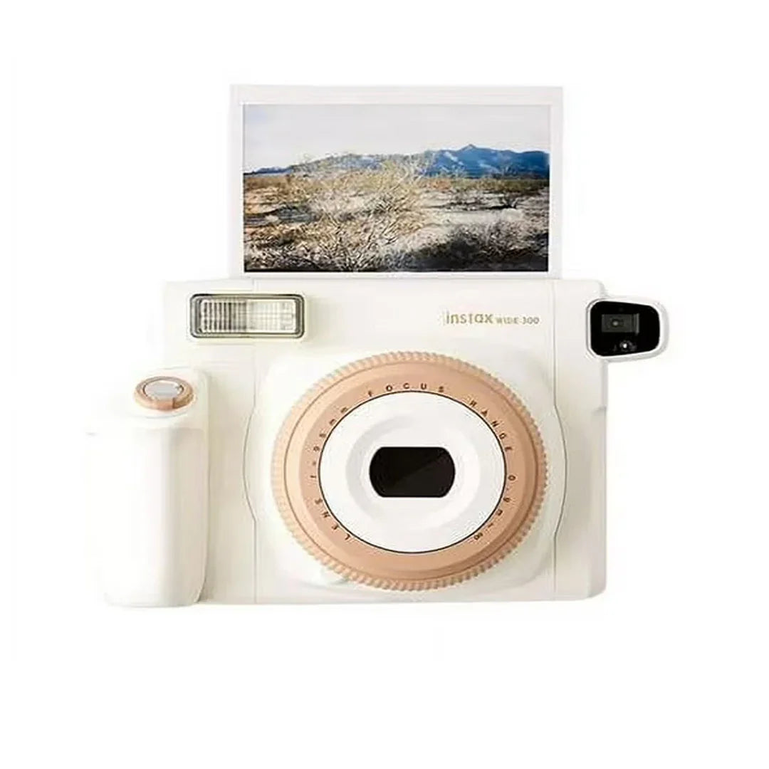 Fujifilm Instax 300 Wide Instant Film Camera – Toffee Color,  - White