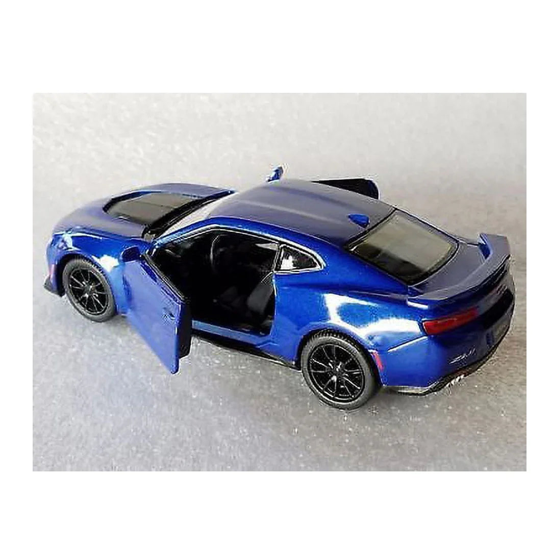 KiNSMART 1:36 Scale 2017 Chevrolet Camaro ZL1 Die-Cast Model Car - Blue - Jaiman Toys