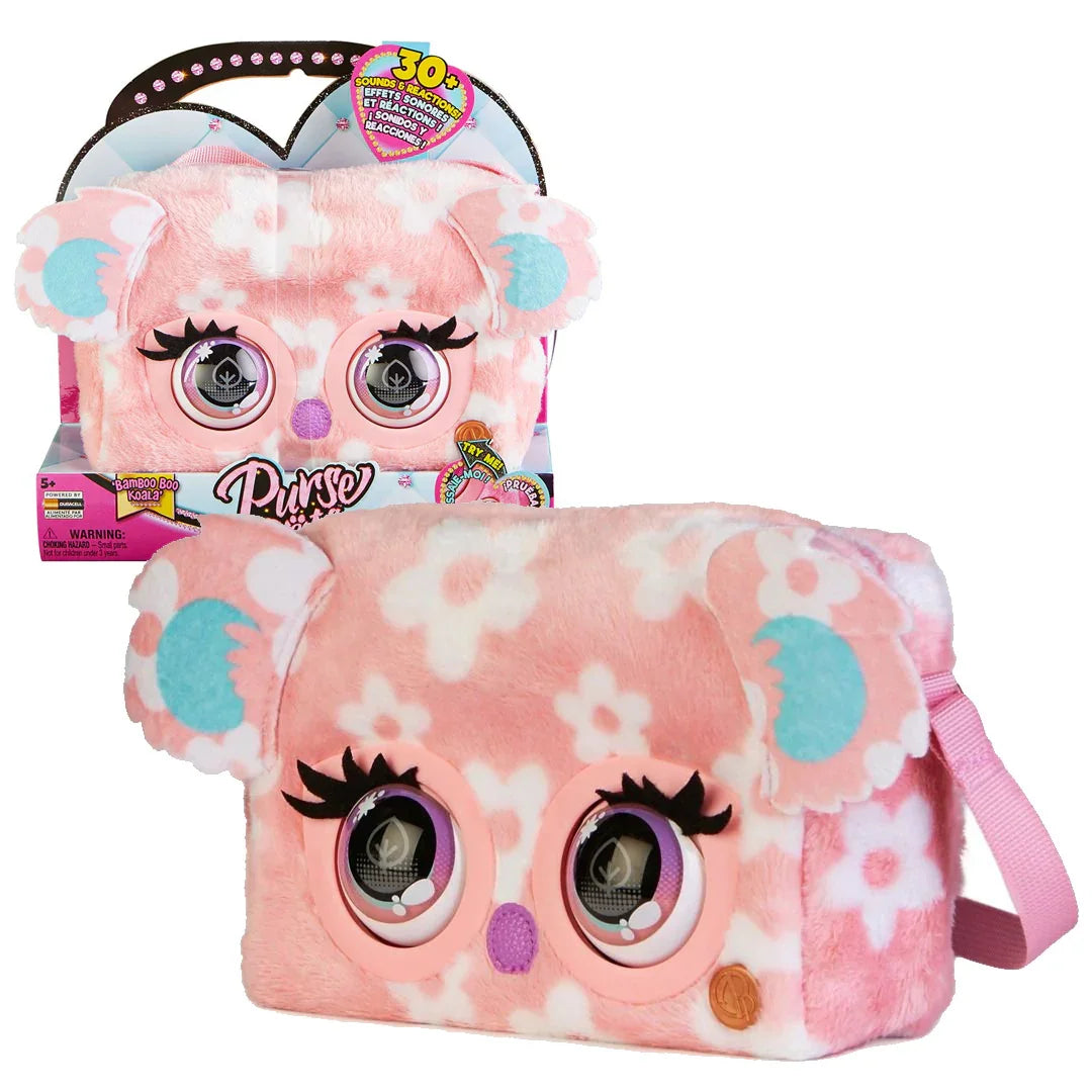Purse Pets Print Perfect Bamboo Boo Koala – Interactive Plush Toy & Handbag with Sounds for Kids 5+