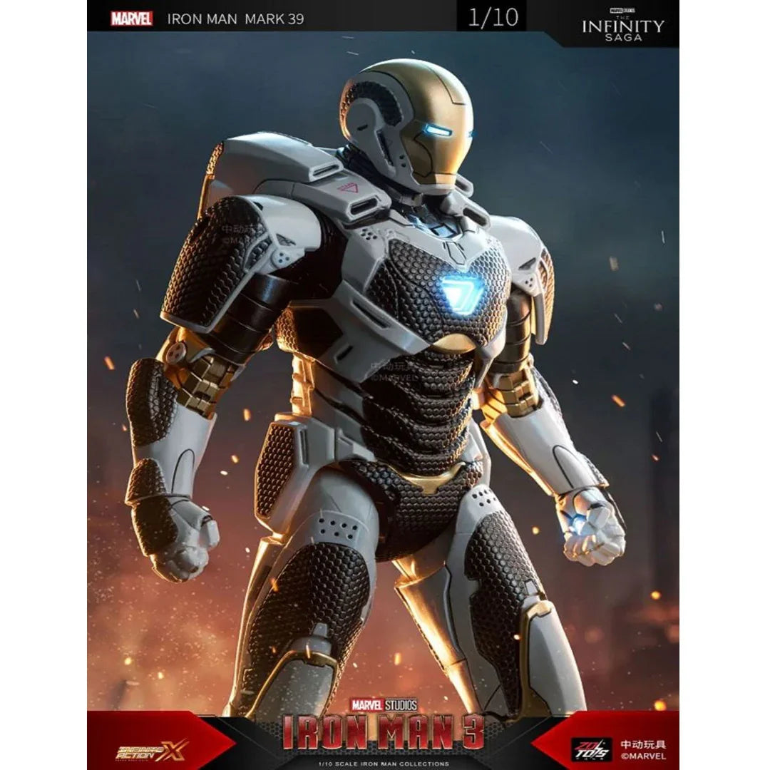 ZD Toys 1/10 Iron Man Mark XXXIX (Mark 39 Gemini) Action Figure – Marvel Studios Collectible - Jaiman Toys