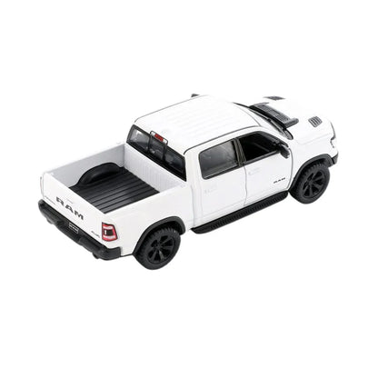 KiNSMART KT5413W 2019 Dodge Ram Pick Up Truck, Black – 1:46 Scale Die-Cast Model Toy Car - White - Jaiman Toys
