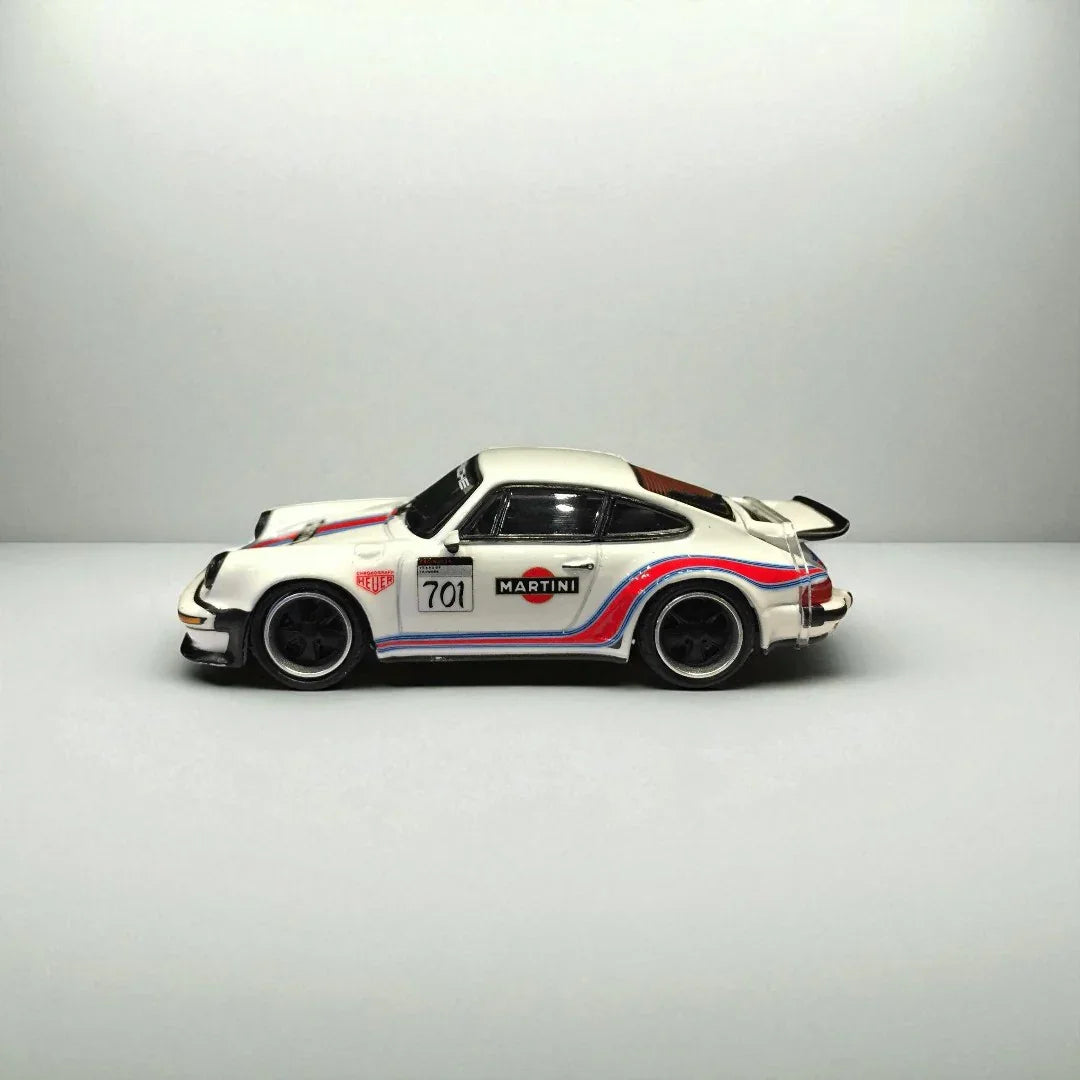 Rhino Model 1:64 Scale Porsche 911 Martini Racing Turbo Martini Diecast Model Car - Jaiman Toys