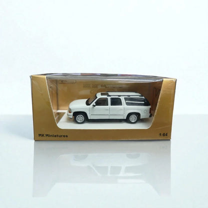 Chevrolet Suburban 1:64 MK Miniatures White diecast scale model car - Jaiman Toys