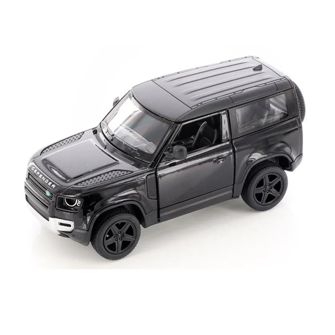 KiNSMART KT5428W Land Rover Defender 90 – 1:36 Scale Die-Cast Model Toy Car - Black - Jaiman Toys