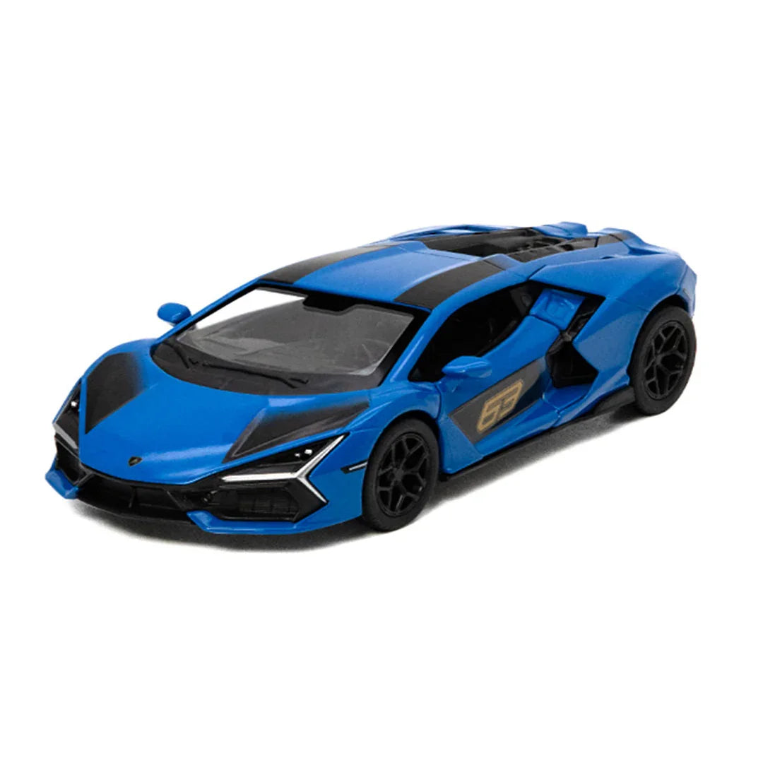 KiNSMART Lamborghini Revuelto Livery Edition – Green – 1:38 Scale Die-Cast Model Toy Car - Blue - Jaiman Toys