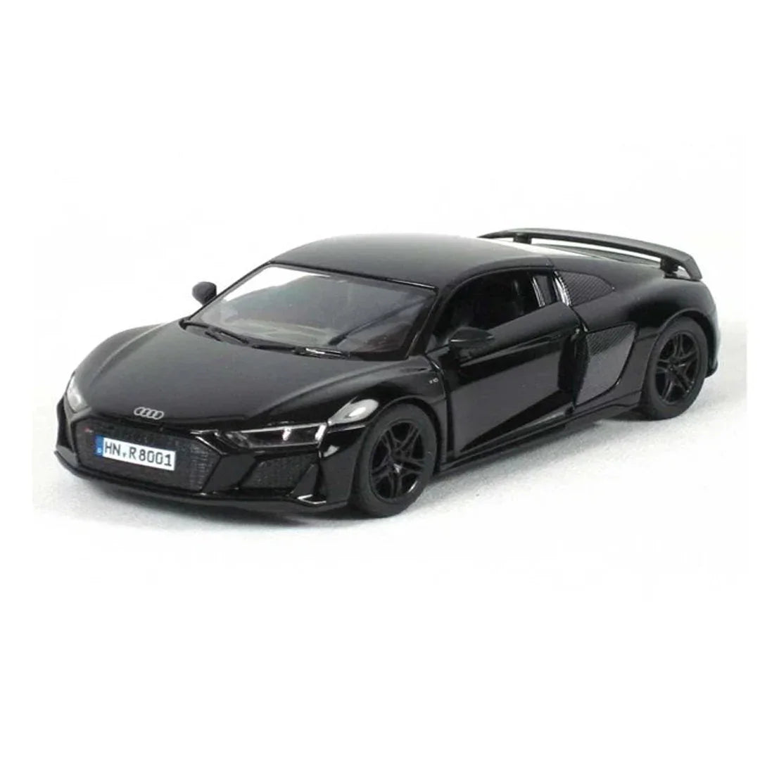 KiNSMART 2020 Audi R8 Coupe – 1:36 Scale Die-Cast Model Car Set – 5-Inch Pullback Toy Cars - Black - Jaiman Toys