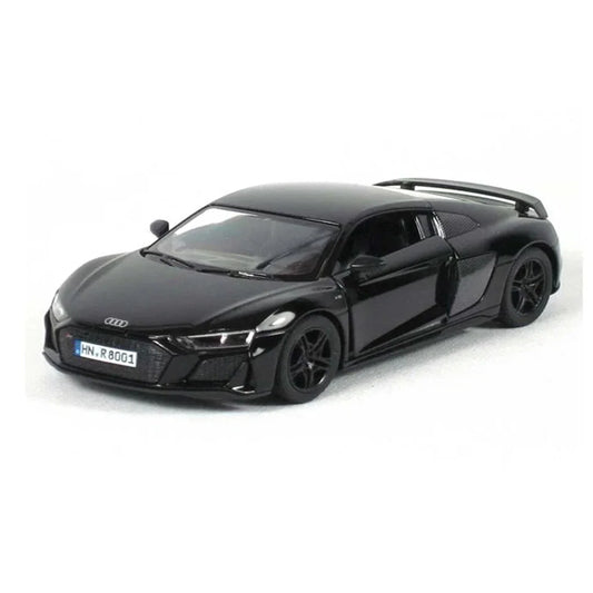 KiNSMART 2020 Audi R8 Coupe – 1:36 Scale Die-Cast Model Car Set – 5-Inch Pullback Toy Cars - Black - Jaiman Toys