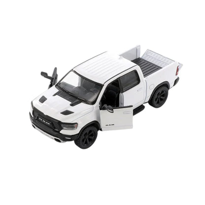KiNSMART KT5413W 2019 Dodge Ram Pick Up Truck, Black – 1:46 Scale Die-Cast Model Toy Car - White - Jaiman Toys