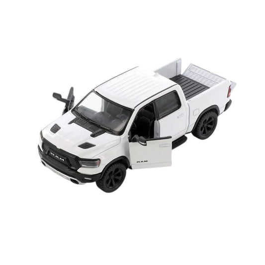 KiNSMART KT5413W 2019 Dodge Ram Pick Up Truck, Black – 1:46 Scale Die-Cast Model Toy Car - White - Jaiman Toys