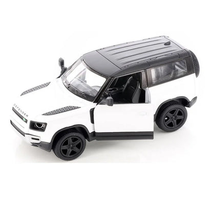 KiNSMART KT5428W Land Rover Defender 90 – 1:36 Scale Die-Cast Model Toy Car - White - Jaiman Toys
