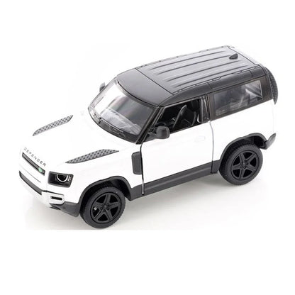 KiNSMART KT5428W Land Rover Defender 90 – 1:36 Scale Die-Cast Model Toy Car - White - Jaiman Toys