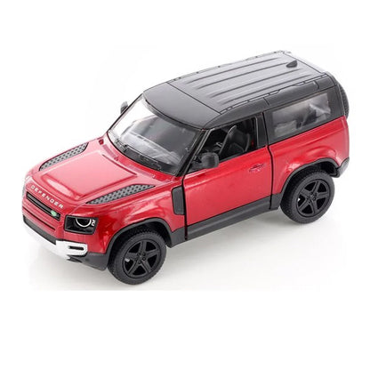 KiNSMART KT5428W Land Rover Defender 90 – 1:36 Scale Die-Cast Model Toy Car - Red - Jaiman Toys