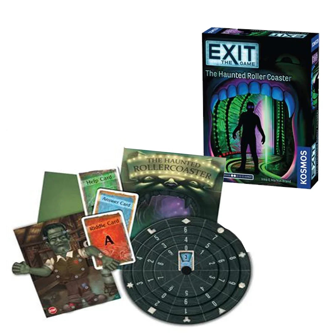 EXIT: The Haunted Roller Coaster – Escape Room Card Game for Family & Friends - Jaiman Toys