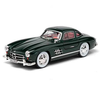 1:24 Mercedes-Benz 300SL Die-Cast Alloy Model Car – Pull Back Sports Car Toy with Openable Doors, Light & Music (Green) - Jaiman Toys