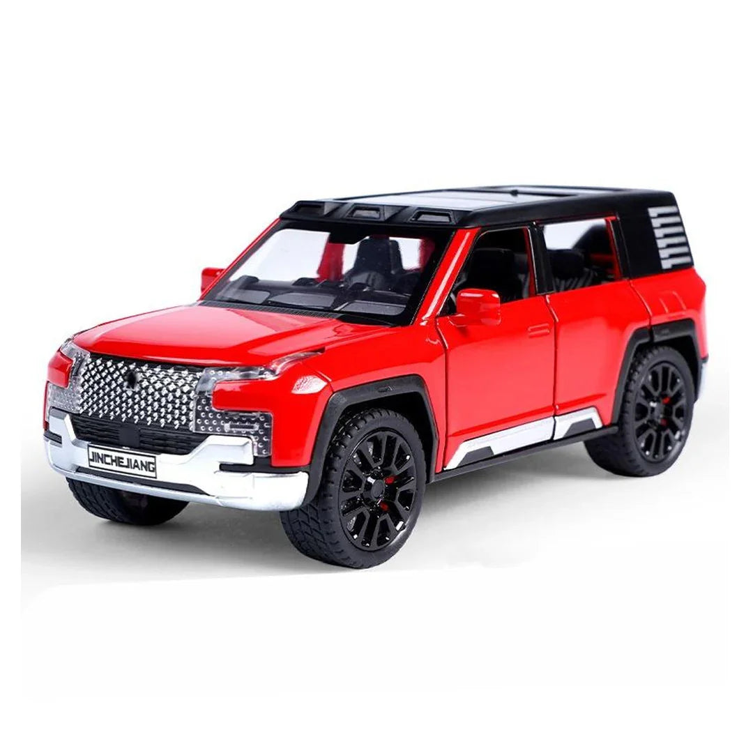 1:32 BYD U8 SUV Die-Cast Alloy Model Car – Pull Back Off-Road Vehicle with Openable Doors, Sound & Light (Red/Black) - Jaiman Toys