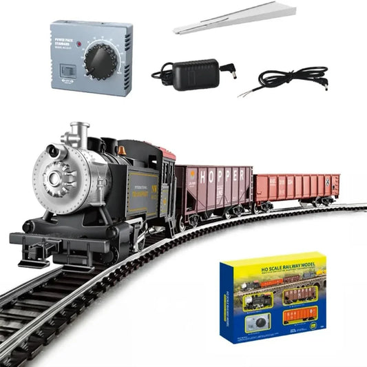 Scale Electric Steam Locomotive Train Set