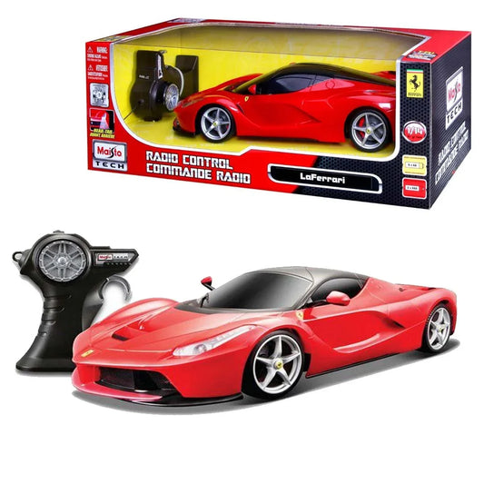 Maisto Tech 1:14 RC Ferrari LaFerrari – Red Radio Control Car with Lights (27 MHz) - Jaiman Toys