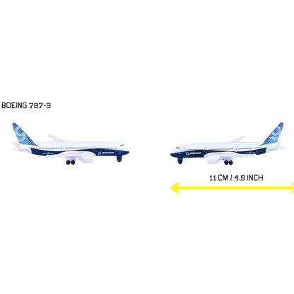 Majorette Miniatura Boeing 787-9 Dreamliner Airport Die-Cast Aircraft | Metal Body