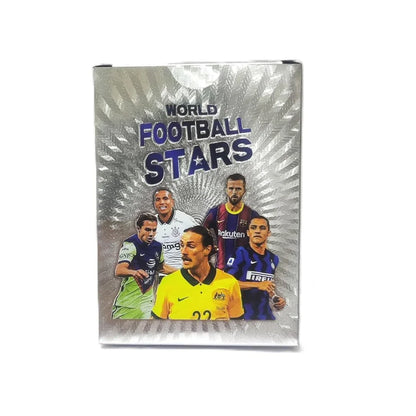 Football Super Stars Card Set – 55PCS Silvery Football Star Cards | English Limited Edition Collector’s League Cards Gift for Kids & Fans - 1 Piece - Jaiman Toys