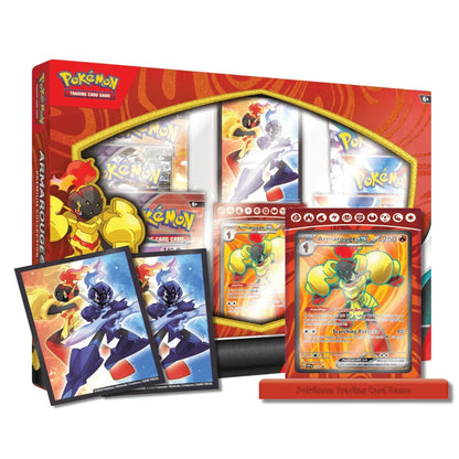 Original Pokémon TCG Armarouge EX Premium Collection Box | Trading Cards Gift Set for Kids & Collectors