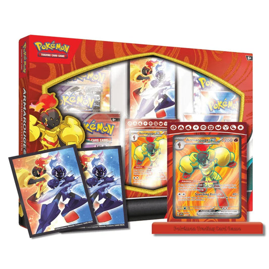Original Pokémon TCG Armarouge EX Premium Collection Box | Trading Cards Gift Set for Kids & Collectors