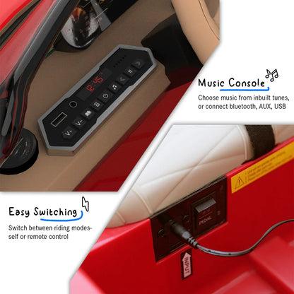 EMotorad Formula Fun BENTLEY BACALAR Toy Car – Red Remote Control Car for Kids 3Y+