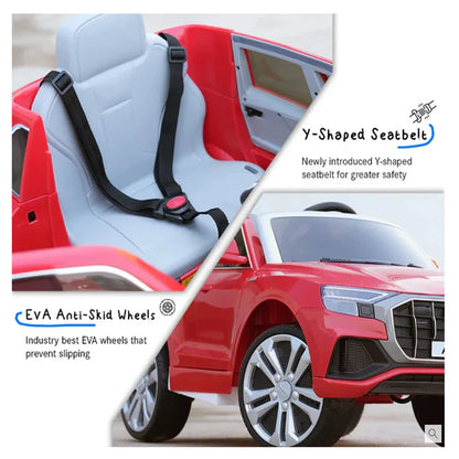 EMotorad Formula Fun AUDI Q8 Toy Car – Yellow Remote Control Racing Model - Red