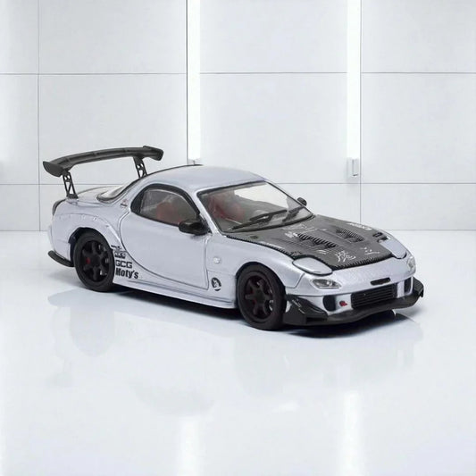 BSC 1:64 MAZDA RX-7 Ice Blue Diecast Car Model - Jaiman Toys