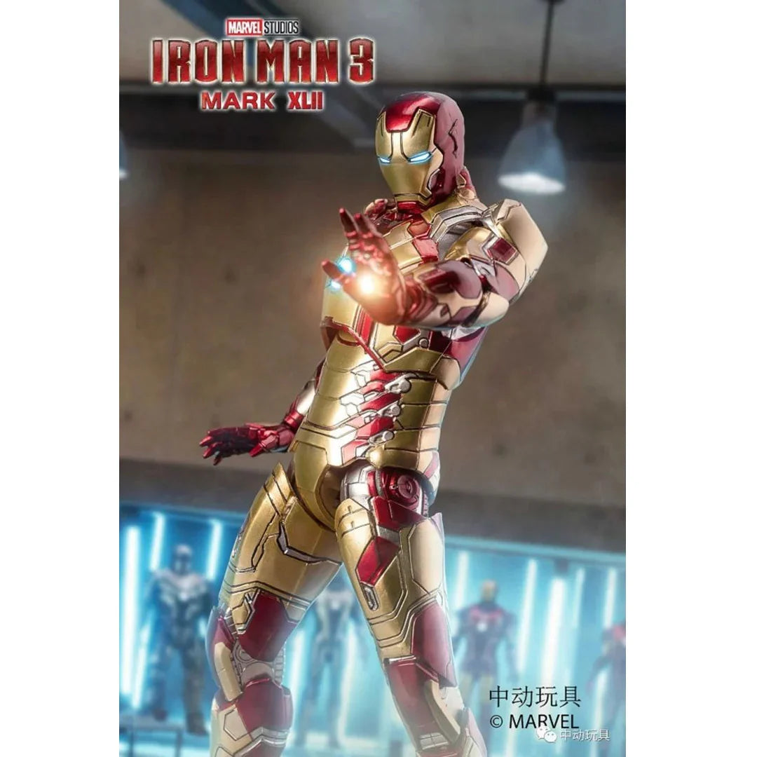 ZD Toys 1/10 Iron Man Mark 42 Action Figure – Marvel Studios Infinity Saga (With Light Function) - 1907-42 - Jaiman Toys