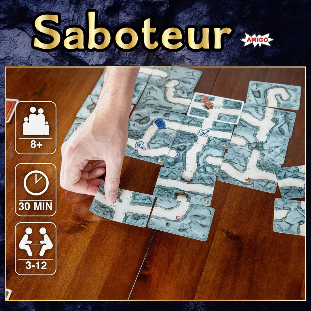 Saboteur 2 Card Game – Expansion Pack with New Roles, Actions & More Players - Jaiman Toys